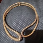 Nwt Gorgeous House Of Harlow 1960 Gold Asymmetric Open Collar Chocker Necklace