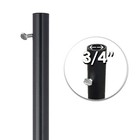 Good Directions 403r Full Size Weathervane Garden Pole Black