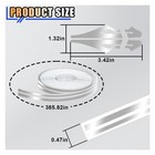Smilfuy 2 Rolls  32ft Car Vinyl Pinstriping Tape Pin Stripe Decal  Silver