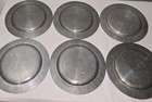 Set Of 6 Vintage  rwp  Wilton Pewter 10 - 7 8  Diameter Dinner Plate