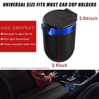 Car Ashtray With Lid  Detachable Stainless Smokeless Auto Ashtray  Portable M   