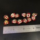 Lot Of 12 Canada Flag Hat Lapel Pins