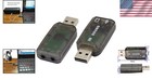 Usb 2 0 To 3d Audio Sound Card Adapter - 5 1 Channel For Windows And Mac