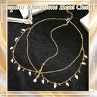 Sequin Head Chain Gold Leaf Boho Headpiece Jewelry Rhinestone Forehead Gold-2