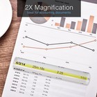 6  Magnifying Bar Magnifies Up To 2x With Yellow Guide Line Ideal For Reading