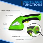 Pyle Cordless Handheld Grass Cutter Shears     Built-in 3 6v Rechargeable Battery