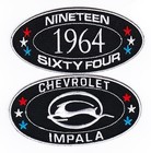 Chevy Impala Sew iron On Patch Embroidered Emblem Chevrolet Ss 409 Lowrider Ss