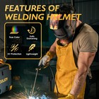Auto Darkening Welding Helmet True Color Solar Powered Adjustable Shade Tig Mig