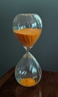 Vintage 30 Minute Hourglass W  Orange Sand