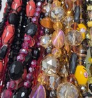 17x Glass Bead Strands Beading Lots Jewelry Making Supply Lot Quality Beads