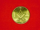Vintage Masonic Made A Mason Token Coin