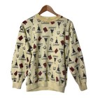 Vintage 80s 70s London All Over Sweatshirt S  1587