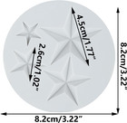 Star Polymer Clay Mold Five Pointed Star Silicone Molds For Diy Crafts Air Dry P