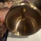 Japanese Portable Buddhist Sh   Bell Set Ebony Handle Sabari Alloy W pouch 17 5cm
