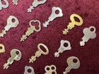              Lot Of Vintage  Flat Keys Assorted Styles Sizes Steampunk