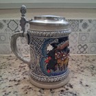Vtg Hb Hofbrauhaus German Lidded Beer Stein Oktoberfest Pewter West Germany