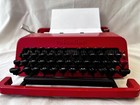 Olivetti Valentine Red Typewriter-with Case    Vintage