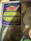 Melissa And Doug Wooden Cutting Fruit Play Set Brand New In Wood Crate Package