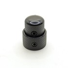 Black Stacked Dual Control Knob Concentric Set With Set Screw