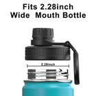 Hydroflask Black Lid Wide Mouth 12 32 40oz  Lids With Straw For Coldest Water   