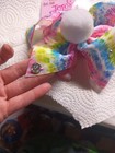 Girls Hair Bows Clip Jojo Siwa Bow Collection Large White Multicolor 