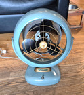 Vintage Retro Mid Century Modern Vornado Table Fan Model B24c1 Turquoise 2 Spd