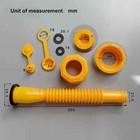 5x Replacement Gas Can Spout Nozzle Vent Kit For Plastic Gas Cans Old Style Caps