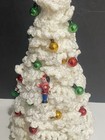 Vintage Crochet Christmas Tree Handmade 15 Inches Tall