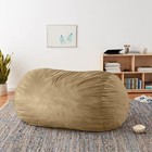 Sofa Sack Bean Bag Chair Cover  6-feet  Camel 6 Ft Lounger Camel - Cover Only