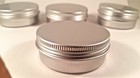 Aluminum Tin Screw Top Round Metal Container With Lid storage Jar Travel Tin Can