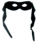 Black Masquerade Half Zorro Bandit Superhero Ninja Lone Ranger Costume Eye Mask