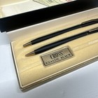 Vintage Cross 2501 Classic Black Ball Pen And Mechanical Pencil Set In   Box