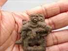 Chinese Liao Dynasty  916-1125 Ad  Nice Iron Pendant  warrior   rare  W1123