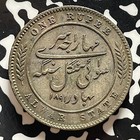 1891 India Alwar 1 Rupee Lot jm9320 Silver  Nice  Scarce 