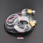 Male Plastic Chastity Cage Device Bowl Bondage Fully Restraint Lock Trainer
