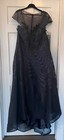 Park 108 New York Mother Of The Bride Dress Formal Style M323 Hynes Navy Size 24