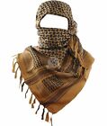 Shemagh Arab Keffiyeh Military Tactical Shawl Wrap Scarf Desert Army Scarves Brn