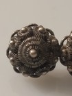 Antique Dutch Filigree Button Pin  835 Silver  Rare  1 25 Inch  19th Century