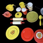 Vintage Retro Mcm Toy Dishes Fisher Price Aluminum Speciality Mixed Lot 30 Pcs