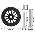 4pcs Luggage Replacement Wheels Od 55mm  Suitcase Swivel Repair Caster Wheels   