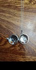 Tree Of Life Locket Silvertone Necklace