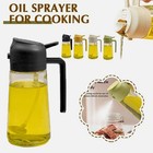 450ml Oil Sprayer For Cooking  2 In 1 Olive Oil Dispenser Bottle For Kitchen