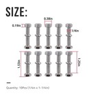 70060-01075 10pcs Snowblower Bolt Nut Washer Fits Kubota Bx2816 Snowblower Part