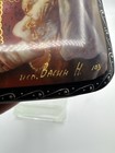 Fedoskino Noble Woman Portrait Russian Lacquer Box Hand Painted Signed Vasin