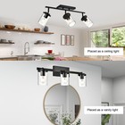 Bonlicht Industrial Vintage Indoor Wall Mount Spotlight 3 Light Modern Semi F   