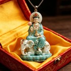 New Alloy Buddha Pendant Necklace Chinese Style Cultural Accessory Gift