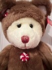 Russ 10  Cookie The Christmas Bear Plush Stuffed Animal Brown Gingerbread Nwt