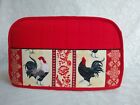 Rooster Toaster Cover Custom Size Red Farmhouse Toaster Cover 2 Or 4 Slice