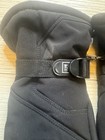 Rei Black Kids Gloves W  Adjustable Wrist Strap  Sz M 10-12  Unisex  Polyester 