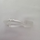 Vintage Clear Faceted Glass Crystal Decanter Stopper Pointed Diamond Top 3 Inch